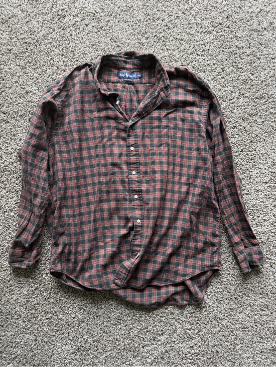 Ralph Lauren Other - Ralph Lauren Red and Green Plaid Long-Sleeve Button-Down Shirt